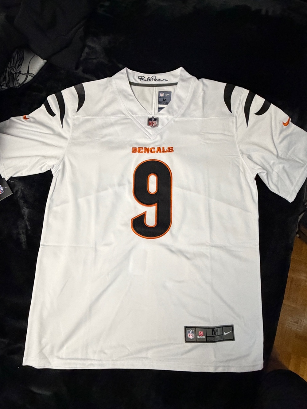 Nike White Bengals Joe Burrow #9 Football Jersey